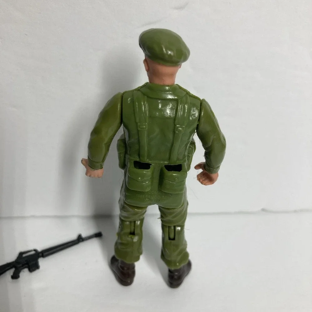 Vintage 1981 Remco DC Comics SGT Rock Action Figure Soldier and Weapon